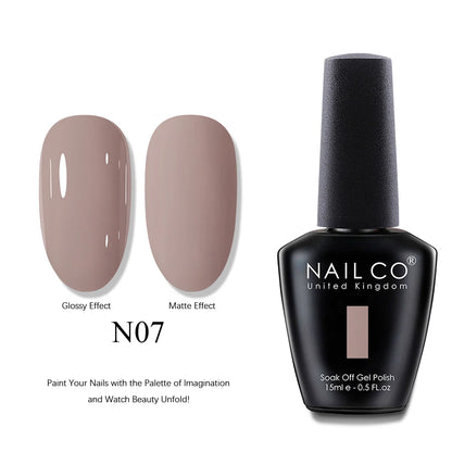 NAILCO UV Gel Nail Polish - Top & Base Coat Set | Soak Off