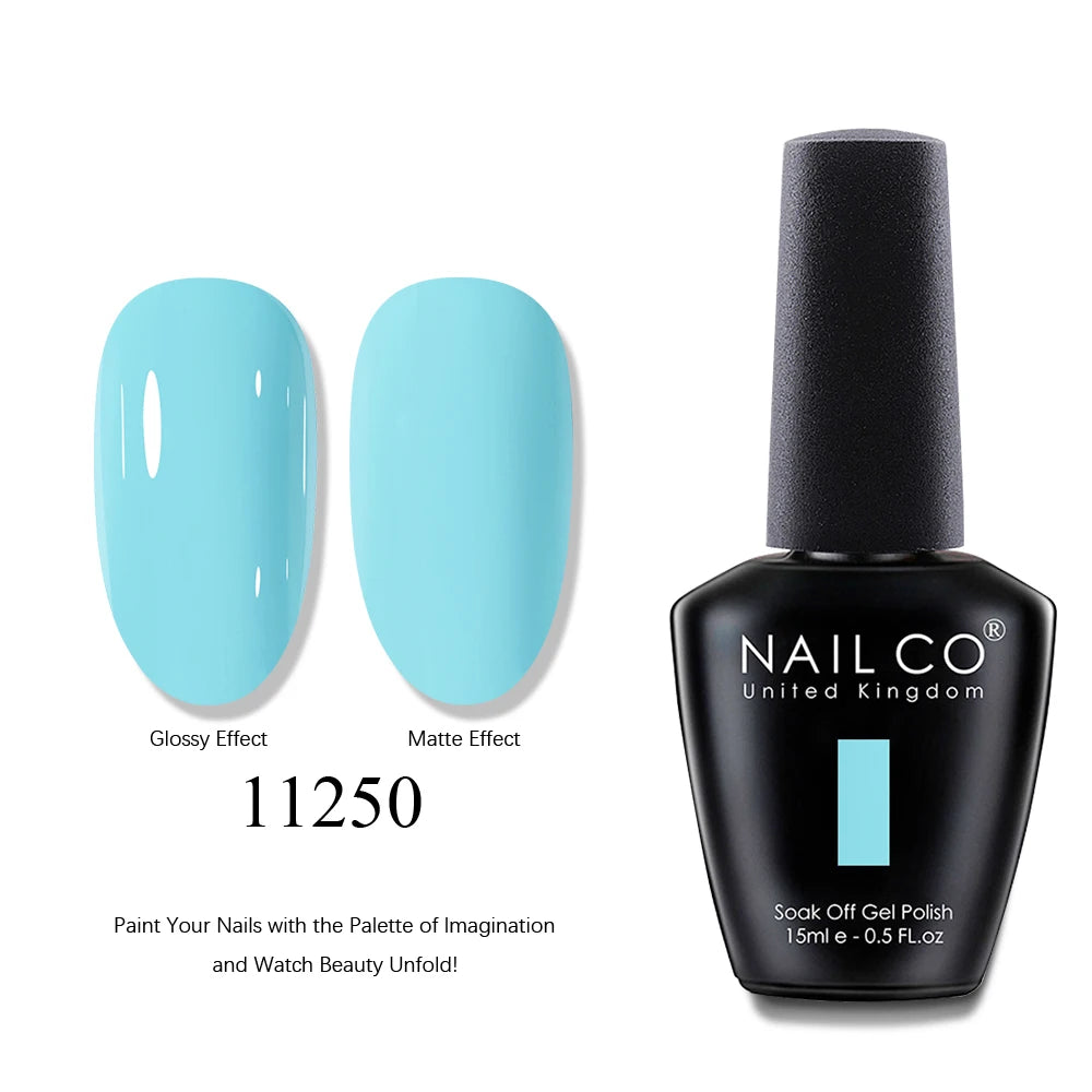 NAILCO UV Gel Nail Polish - Top & Base Coat Set | Soak Off
