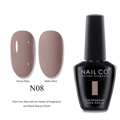NAILCO UV Gel Nail Polish - Top & Base Coat Set | Soak Off