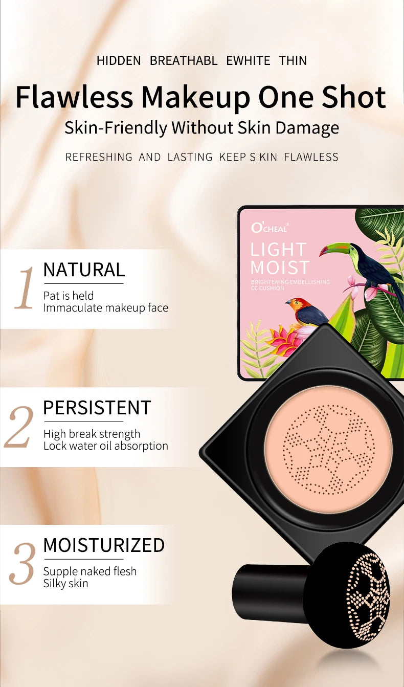 OCHEAL Mushroom Head BB Cream Cushion Compact