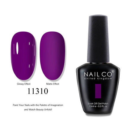 NAILCO UV Gel Nail Polish - Top & Base Coat Set | Soak Off