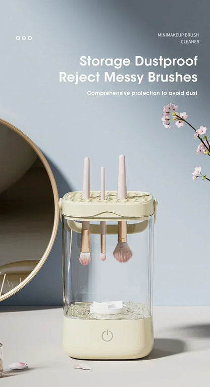 3-in-1 Electric Makeup Brush Cleaner - USB Portable