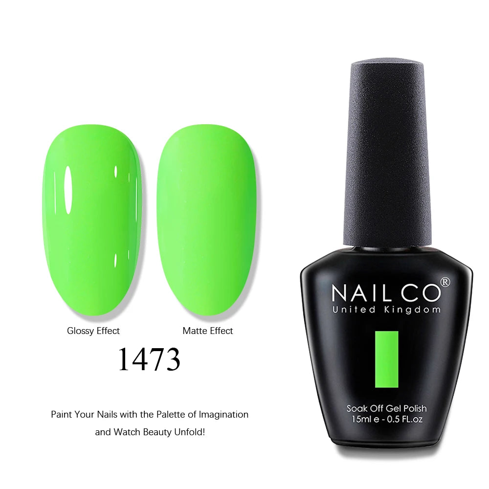 NAILCO UV Gel Nail Polish - Top & Base Coat Set | Soak Off
