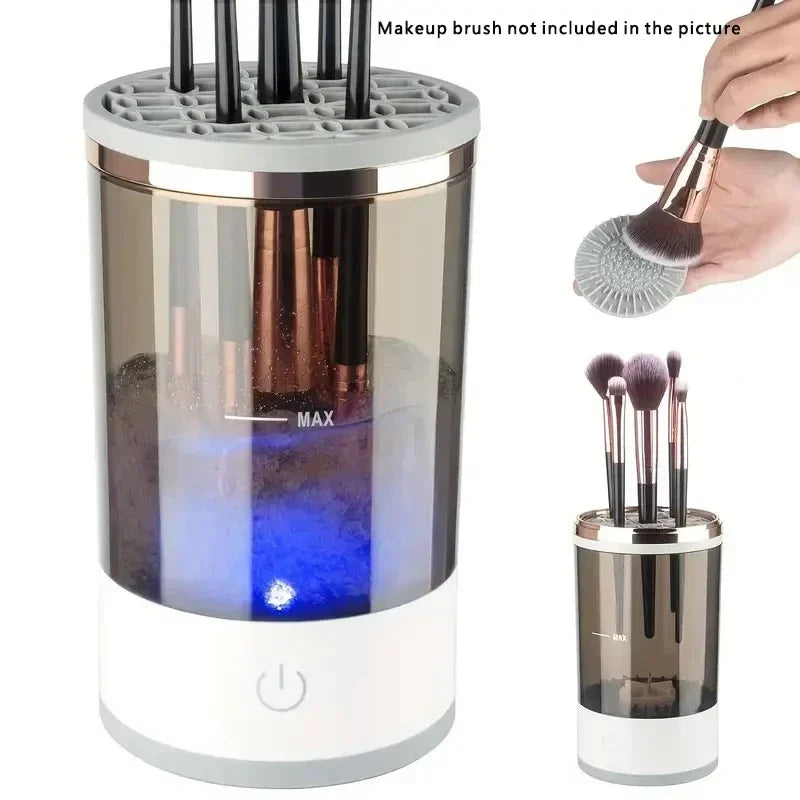 3-in-1 Electric Makeup Brush Cleaner - USB Portable