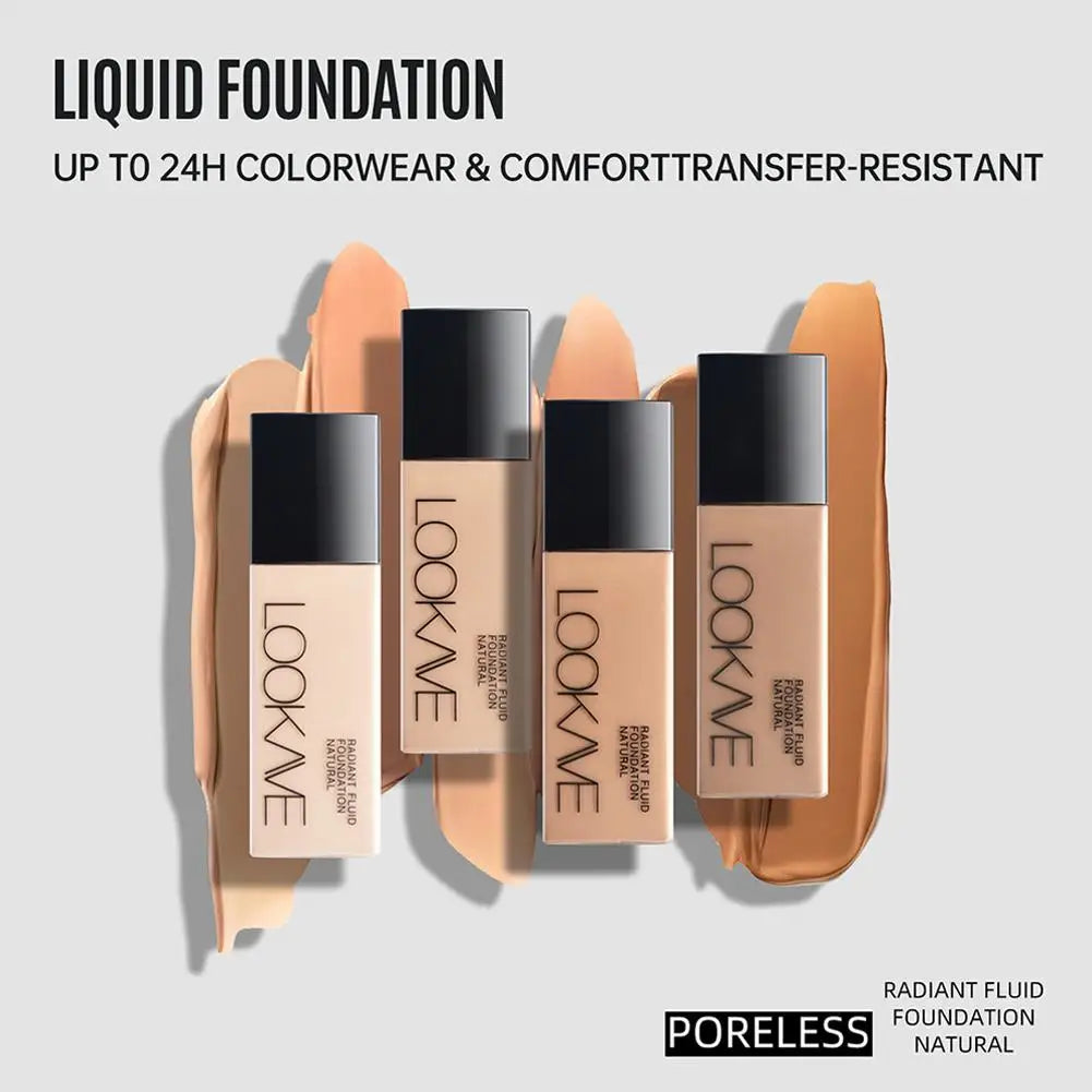 LOOKAVE Matte Liquid Foundation - Full Coverage
