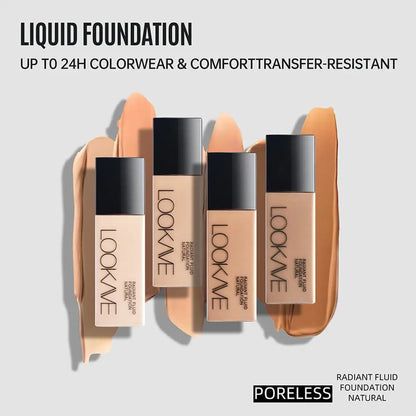 LOOKAVE Matte Liquid Foundation - Full Coverage