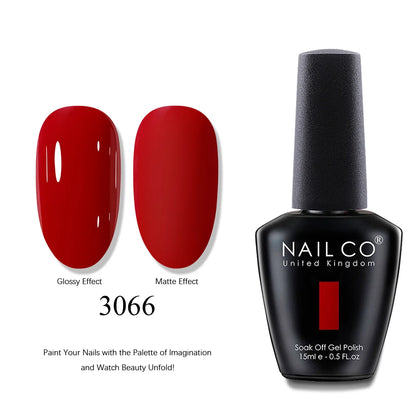 NAILCO UV Gel Nail Polish - Top & Base Coat Set | Soak Off