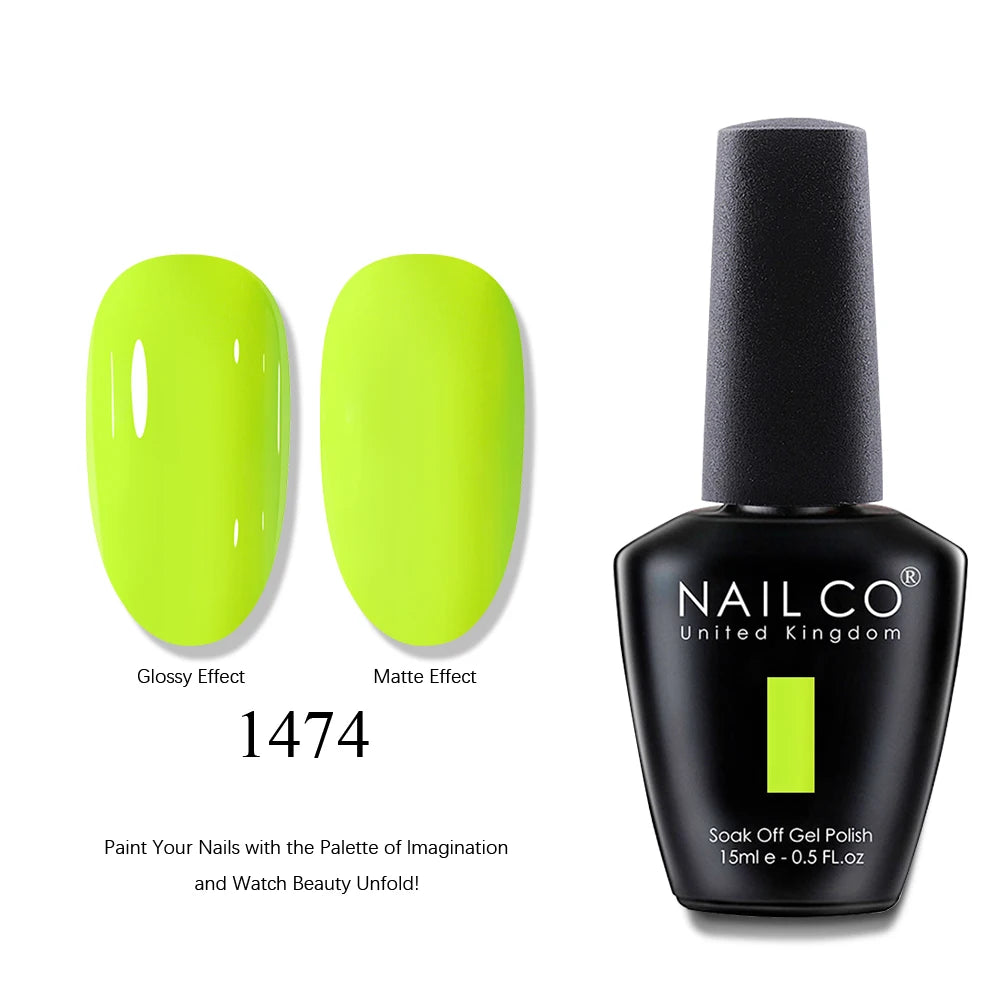 NAILCO UV Gel Nail Polish - Top & Base Coat Set | Soak Off