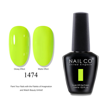NAILCO UV Gel Nail Polish - Top & Base Coat Set | Soak Off