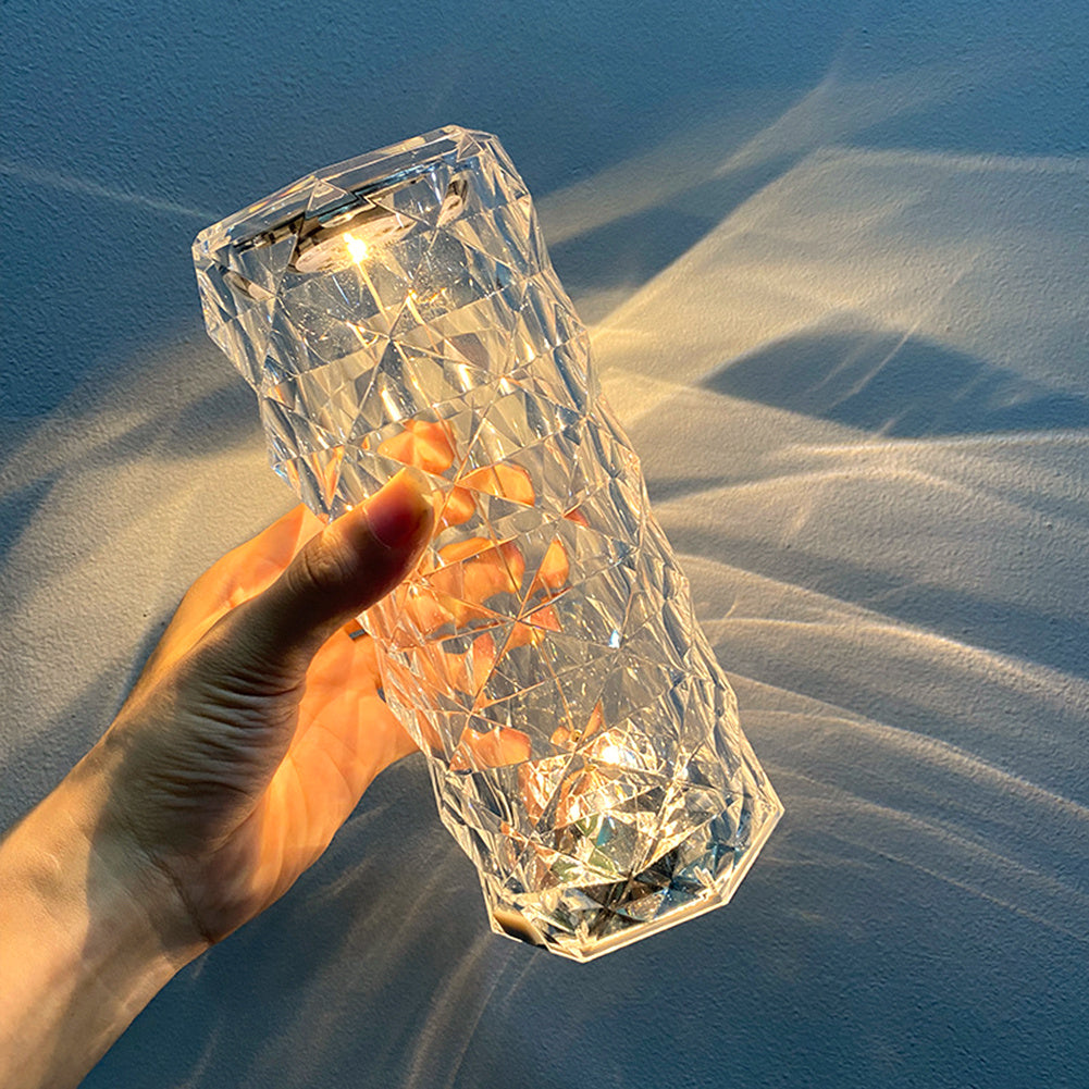 Nordic Crystal Lamp - USB Touch Dimming Diamond Night Light