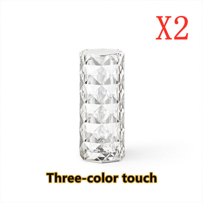 Nordic Crystal Lamp - USB Touch Dimming Diamond Night Light